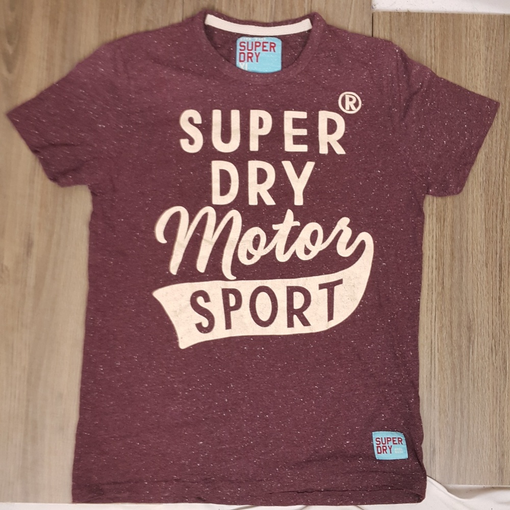 Superdry XL t shirt in maroon